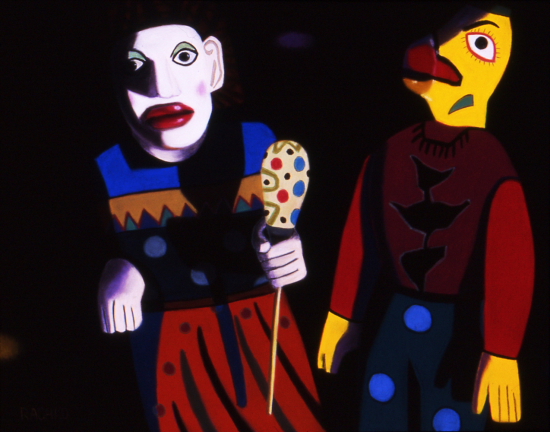 "Couple", 2011, Soft Pastel on Sandpaper, 20"×26"