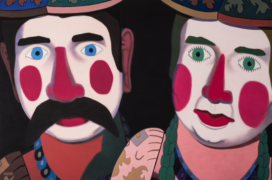 "Dichotomy", 2015, Soft Pastel on Sandpaper, 38"×58"